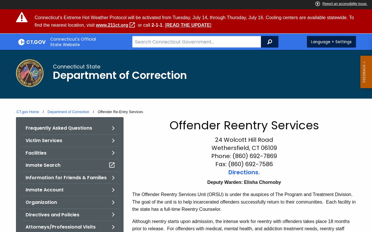 Hartford Police release records channel and CT DOC reentry source